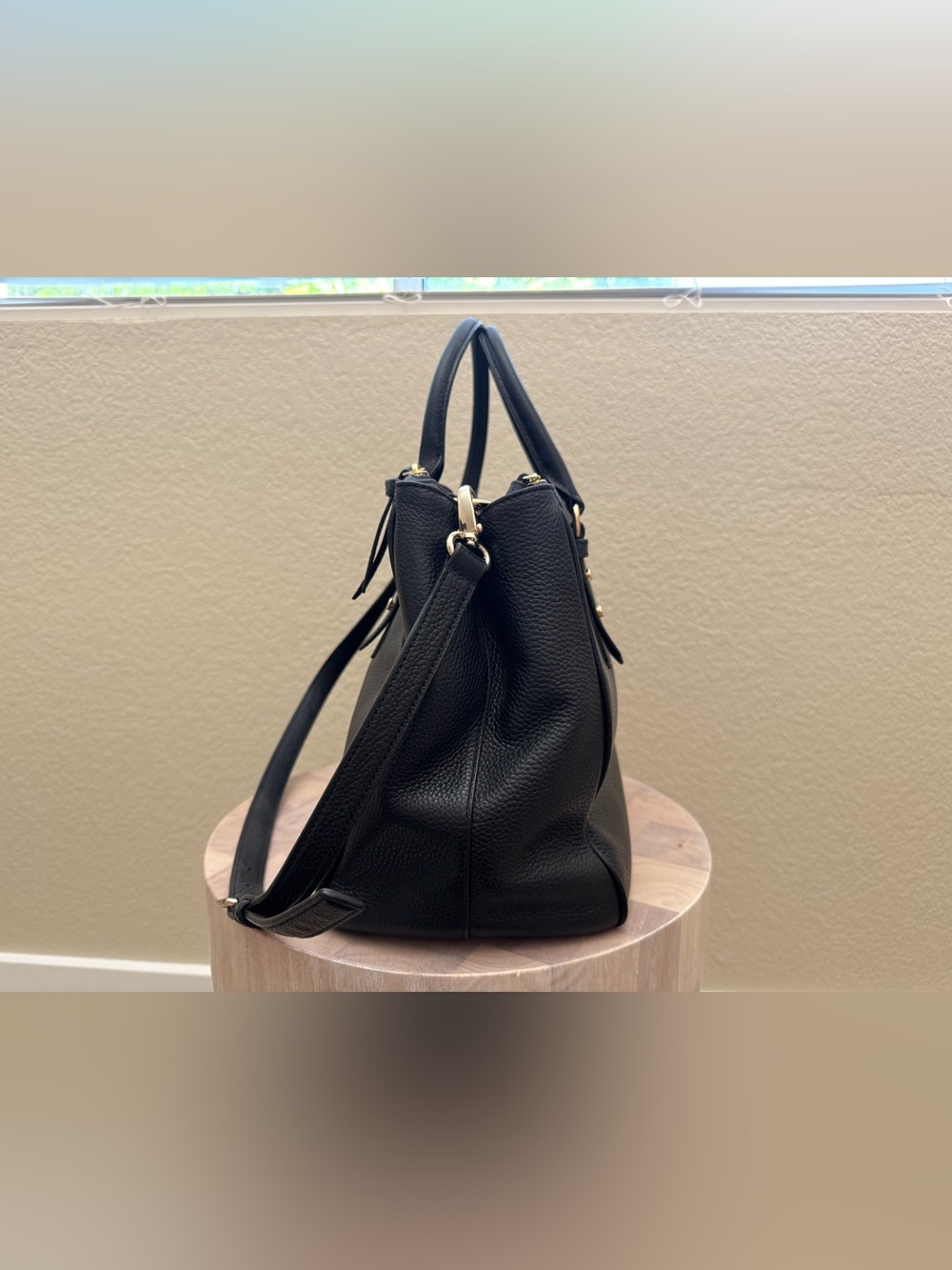 Kate Spade Black Pebble Leather Tote - like new! - Picture 3 of 6